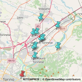 Mappa SETTIMO - Stazione GTT, 10036 Settimo Torinese TO, Italia (2.81818)