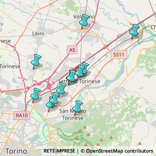 Mappa SETTIMO - Stazione GTT, 10036 Settimo Torinese TO, Italia (3.61)
