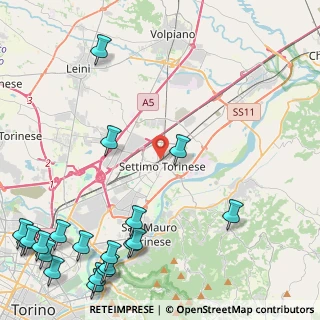 Mappa SETTIMO - Stazione GTT, 10036 Settimo Torinese TO, Italia (6.8595)
