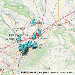 Mappa SETTIMO - Stazione GTT, 10036 Settimo Torinese TO, Italia (7.8325)