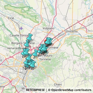 Mappa SETTIMO - Stazione GTT, 10036 Settimo Torinese TO, Italia (6.05947)