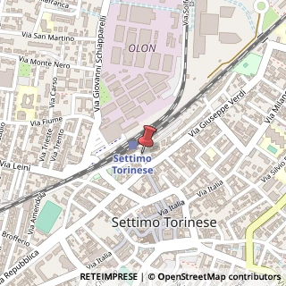 Mappa Piazza Luigi Pagliero, 2, 10036 Settimo Torinese, Torino (Piemonte)