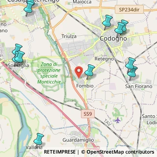 Mappa Via Alessandro Volta, 26861 Fombio LO, Italia (3.38)