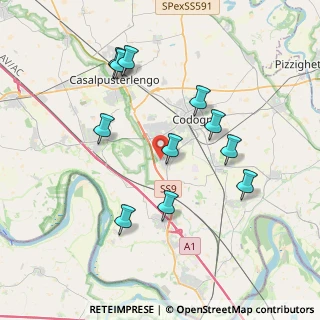 Mappa Via Alessandro Volta, 26861 Fombio LO, Italia (3.73182)