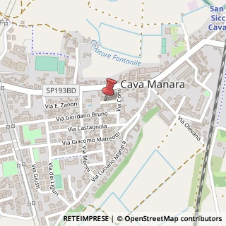 Mappa Via Conti, 10, 27051 Cava Manara, Pavia (Lombardia)