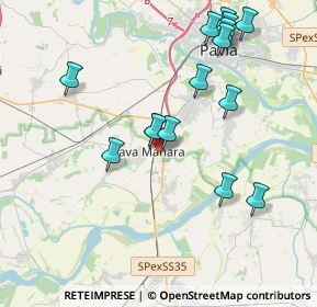 Mappa Via Sandro Pertini, 27051 Cava Manara PV, Italia (4.11933)