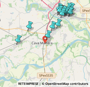 Mappa Via Sandro Pertini, 27051 Cava Manara PV, Italia (4.97688)