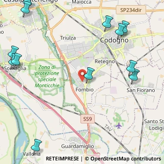 Mappa Via Piantada, 26861 Fombio LO, Italia (3.38077)
