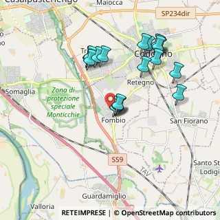 Mappa Via Piantada, 26861 Fombio LO, Italia (1.862)