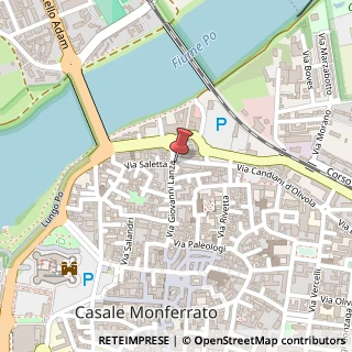 Mappa Via Giovanni Lanza, 185, 15033 Casale Monferrato, Alessandria (Piemonte)