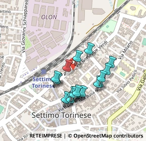 Mappa Via Verdi Giuseppe, 10036 Settimo Torinese TO, Italia (0.1925)