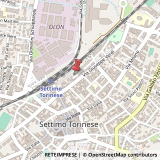 Mappa Via Francesco Crispi, 3, 10036 Settimo Torinese, Torino (Piemonte)