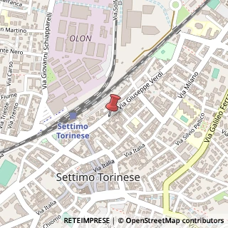 Mappa Via Giuseppe Verdi, 18, 10036 Settimo Torinese, Torino (Piemonte)