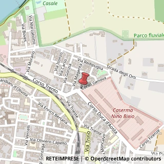 Mappa Corso Genova, 1/a, 15033 Casale Monferrato, Alessandria (Piemonte)