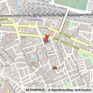 Mappa Via Palestro, 33, 26100 Cremona, Cremona (Lombardia)
