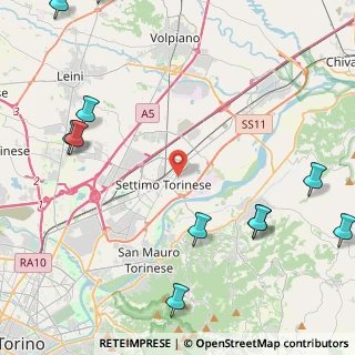 Mappa Via Salgari, 10036 Settimo Torinese TO, Italia (6.80077)