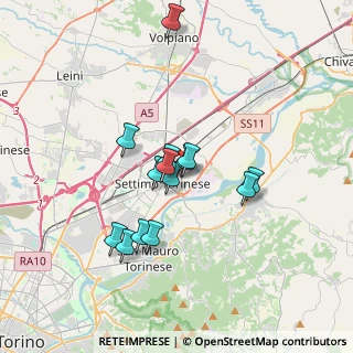 Mappa Via Salgari, 10036 Settimo Torinese TO, Italia (2.42143)