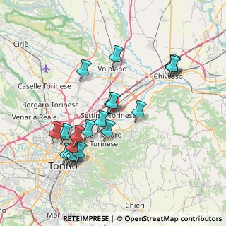Mappa Via Salgari, 10036 Settimo Torinese TO, Italia (7.7035)