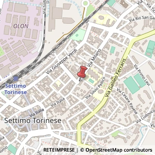 Mappa Via Milano, 2, 10036 Settimo Torinese, Torino (Piemonte)