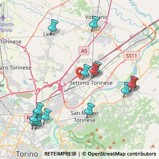 Mappa Via Monviso, 10036 Settimo Torinese TO, Italia (4.98643)