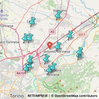 Mappa Via Monviso, 10036 Settimo Torinese TO, Italia (4.36786)