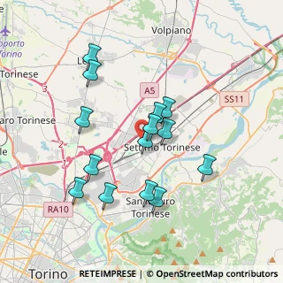 Mappa Via Monviso, 10036 Settimo Torinese TO, Italia (3.31071)