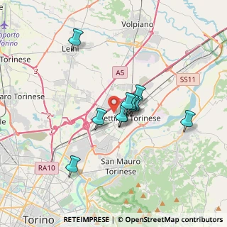 Mappa Via Monviso, 10036 Settimo Torinese TO, Italia (2.49545)