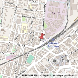 Mappa Via Schiapparelli, 7, 10036 Settimo Torinese, Torino (Piemonte)