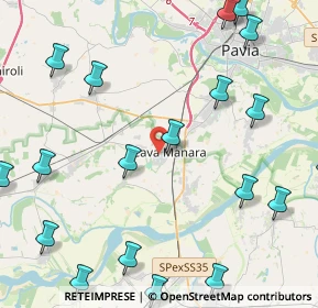 Mappa Via E. Zanoni, 27051 Cava Manara PV, Italia (6.1075)
