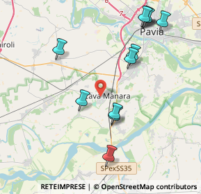Mappa Via Giordano Bruno, 27051 Cava Manara PV, Italia (4.5675)