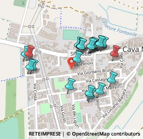 Mappa Via Giordano Bruno, 27051 Cava Manara PV, Italia (0.20833)