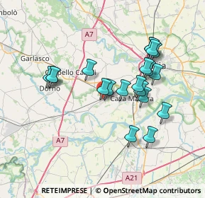 Mappa Via Cacciatori, 27030 Zinasco PV, Italia (6.7325)