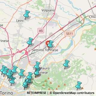 Mappa Via Galileo Ferraris, 10036 Settimo Torinese TO, Italia (7.1515)