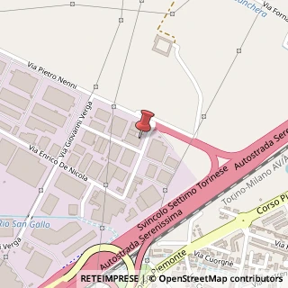 Mappa Via Enrico de Nicola, 25, 10036 Settimo Torinese, Torino (Piemonte)