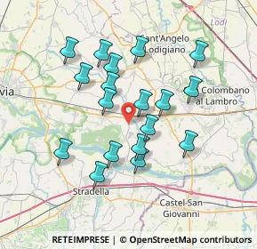 Mappa Strada Provinciale, 27014 Corteolona e Genzone PV, Italia (6.42778)