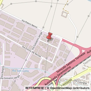 Mappa Via Giovanni Verga, 57, 10036 Settimo Torinese, Torino (Piemonte)