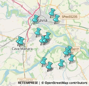 Mappa Strada Antonio Meucci, 27020 Travacò Siccomario PV, Italia (3.66688)