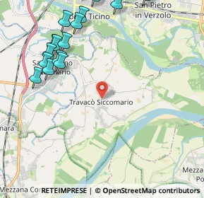 Mappa Strada Antonio Meucci, 27020 Travacò Siccomario PV, Italia (2.9715)