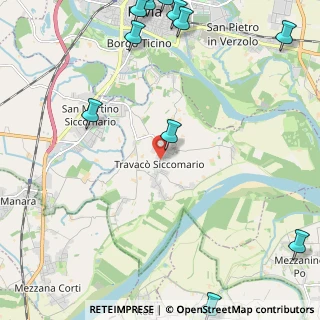 Mappa Strada Antonio Meucci, 27020 Travacò Siccomario PV, Italia (3.38182)