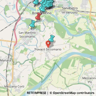 Mappa Str. Antonio Meucci, 27020 Travacò Siccomario PV, Italia (3.3155)