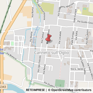 Mappa Via Nino Bixio, 9, 46013 Canneto sull'Oglio, Mantova (Lombardia)