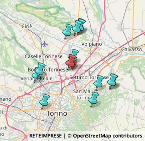Mappa Via Antonio Meucci, 10079 Mappano TO, Italia (6.67357)