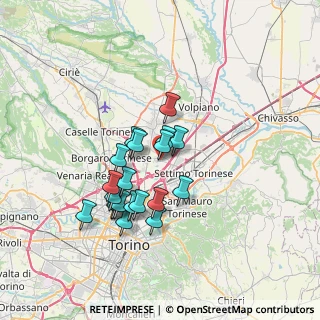 Mappa Via Antonio Meucci, 10079 Mappano TO, Italia (5.9565)
