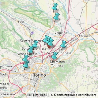 Mappa Via Antonio Meucci, 10079 Mappano TO, Italia (6.33636)