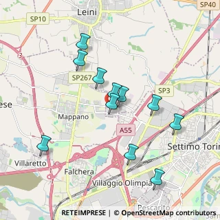 Mappa Via Antonio Meucci, 10079 Mappano TO, Italia (1.78909)