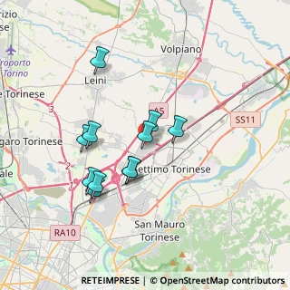 Mappa Via Luigi, 10036 Settimo Torinese TO, Italia (3.08818)