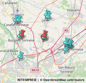 Mappa Strada Cuorgnè, 10079 Mappano TO, Italia (4.05714)