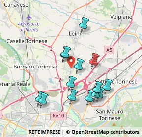 Mappa Strada Cuorgnè, 10079 Mappano TO, Italia (3.54714)