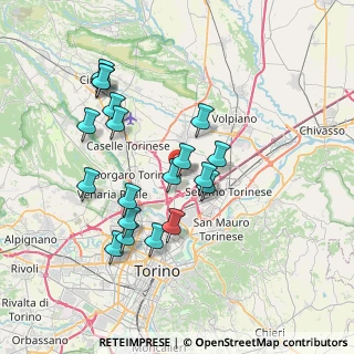 Mappa Via Carducci, 10072 Mappano TO, Italia (7.04526)