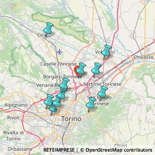Mappa Via Michelangelo Buonarroti, 10079 Mappano TO, Italia (7.18)